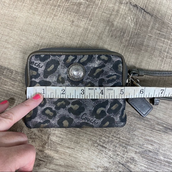 Coach Animal Print Wristlet - Picture 7 of 9